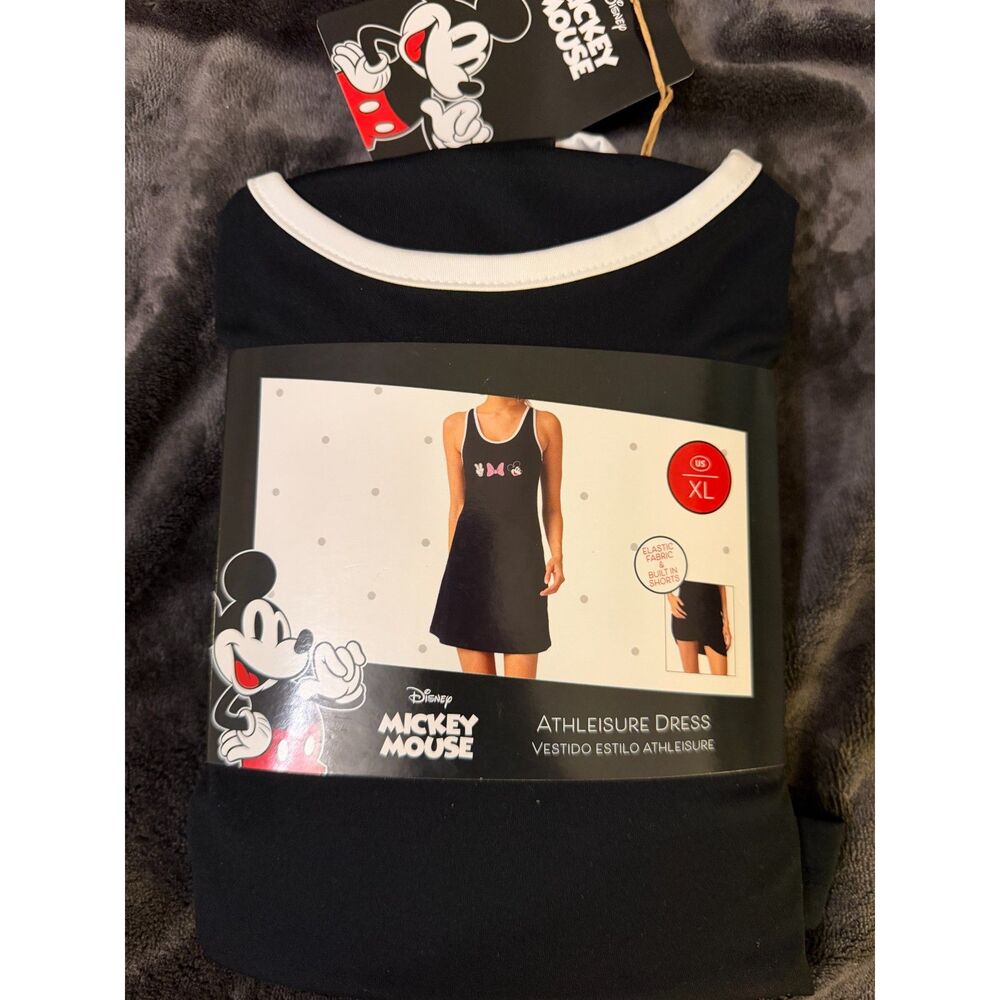 Disney Mickey Mouse Athleisure Dress – Black – XL 16/18 – NWT